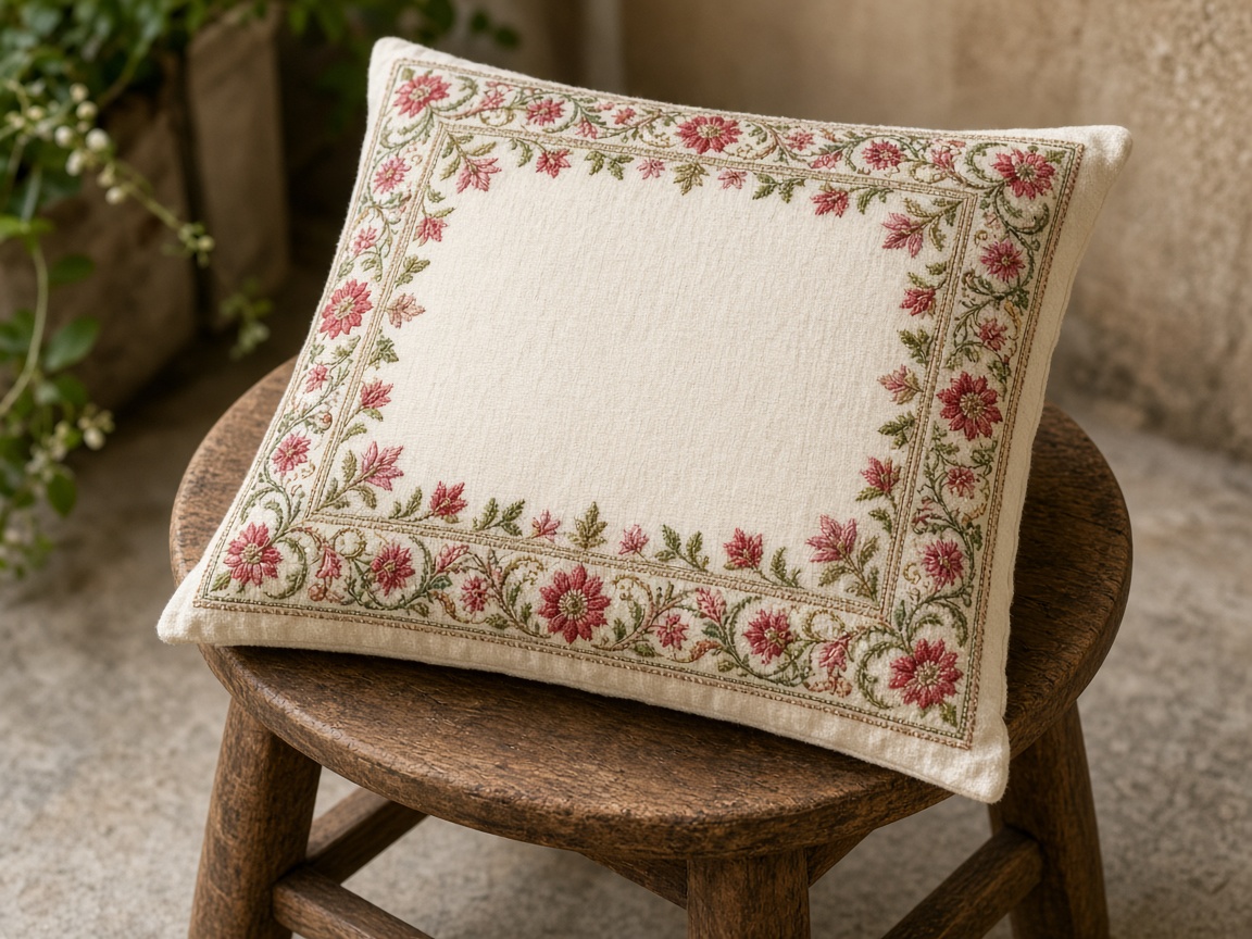Finished embroidered pieces for home or sale