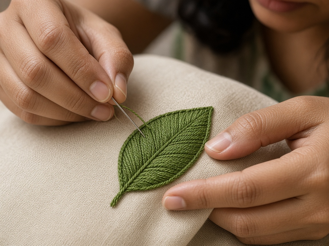 Close work — every stitch builds skill